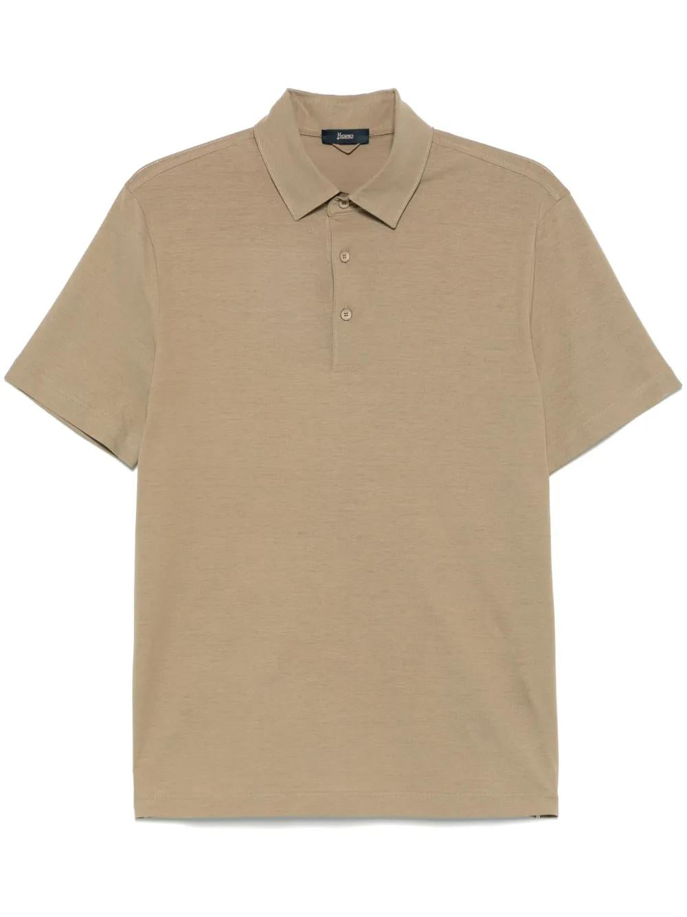 MENS KNITTED POLO SHIRT Herno TAUPE 50