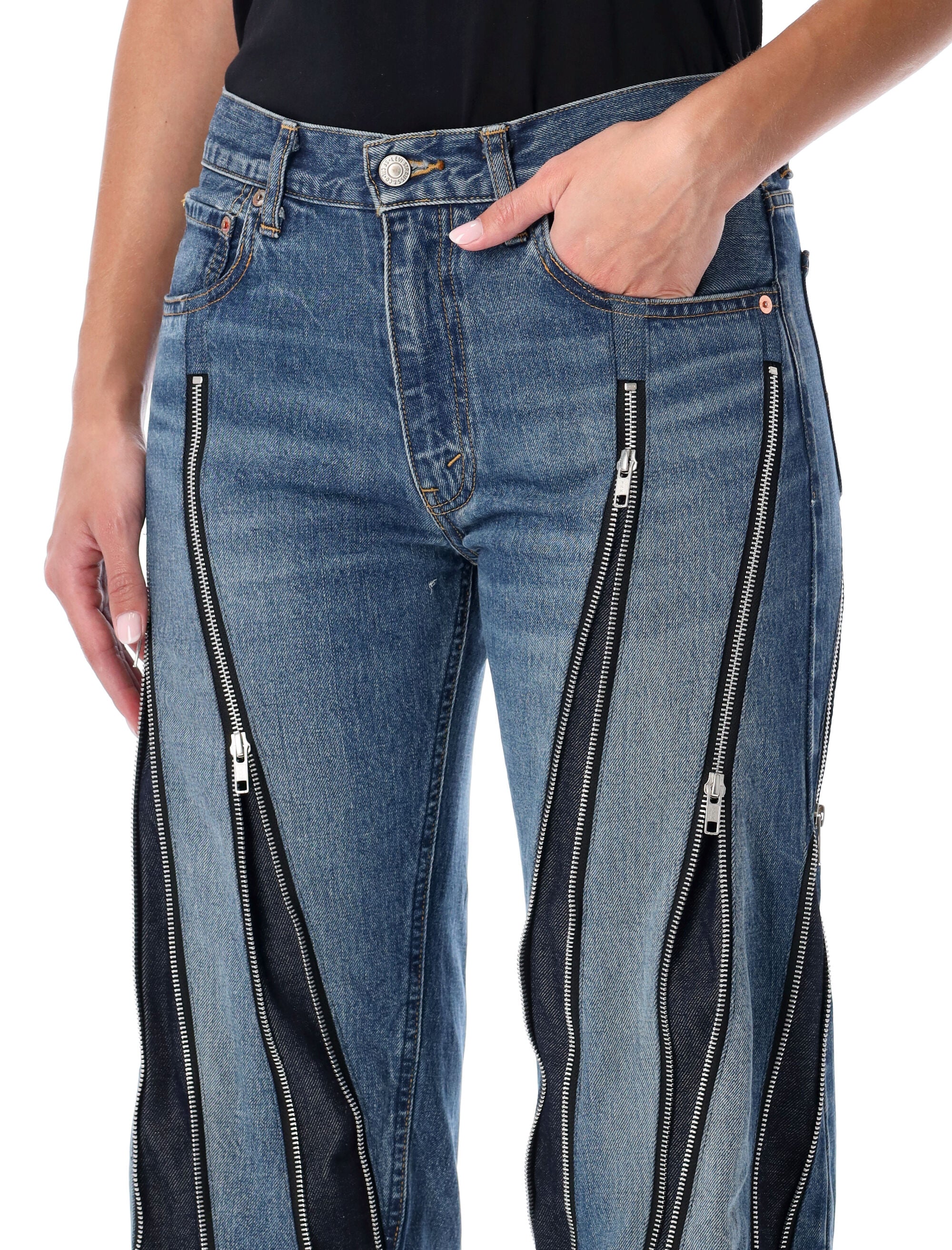 JUNYA WATANABE BLUE ZIPPED DENIM JEANS – Lord & Taylor