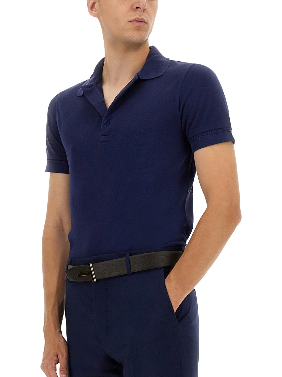 COTTON BLEND PIQUÉ POLO SHIRT Tom Ford
