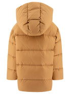 DOWN JACKET WITH PATCH LOGO FENDI KIDS