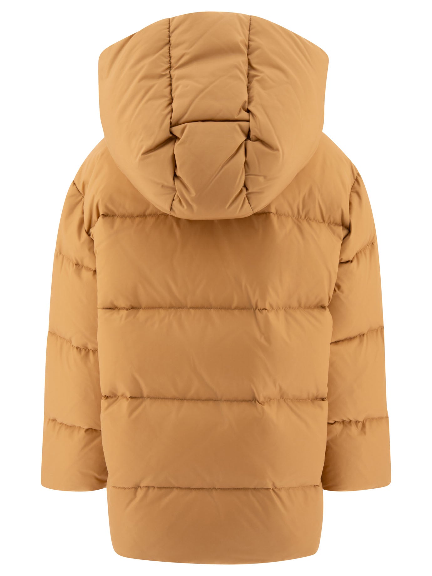 DOWN JACKET WITH PATCH LOGO FENDI KIDS
