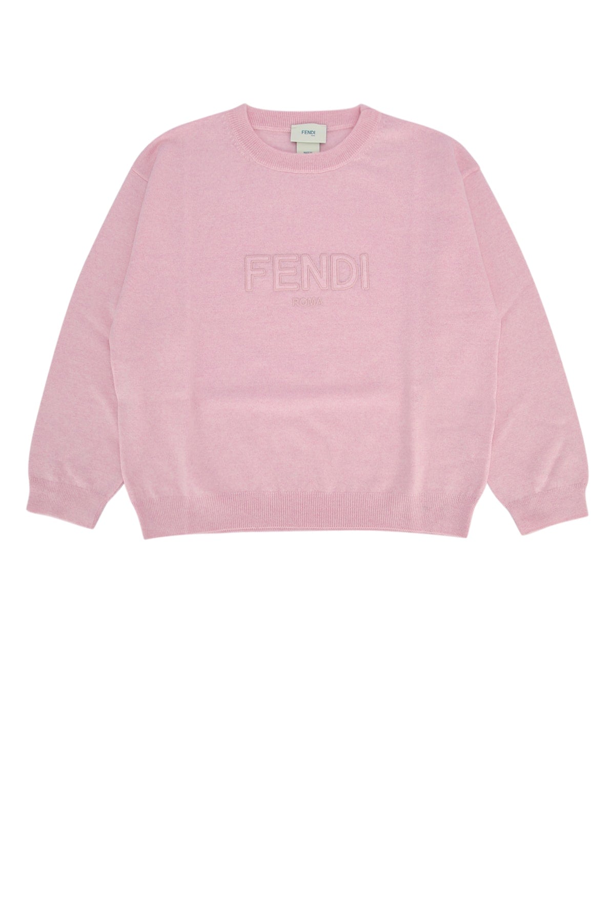 GIROCOLLO LIGHT WOOL KNI FENDI KIDS ROSEWATER 12