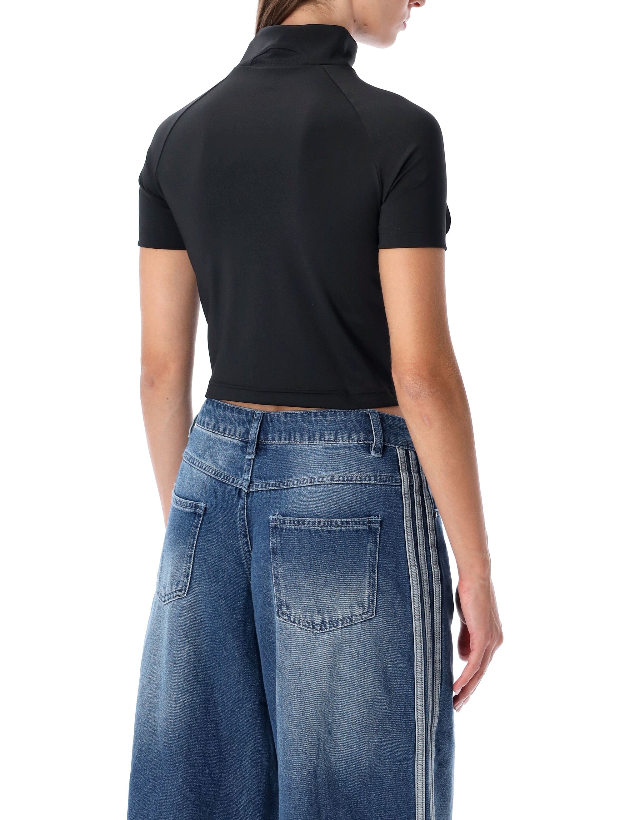 ADIDAS BLACK CUT-OUT RIBBON CROP TOP – Lord & Taylor