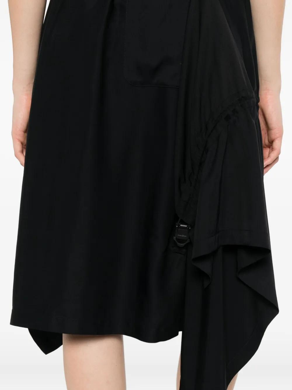 ASYMMETRICAL MIDI SKIRT IN TWILL Y-3
