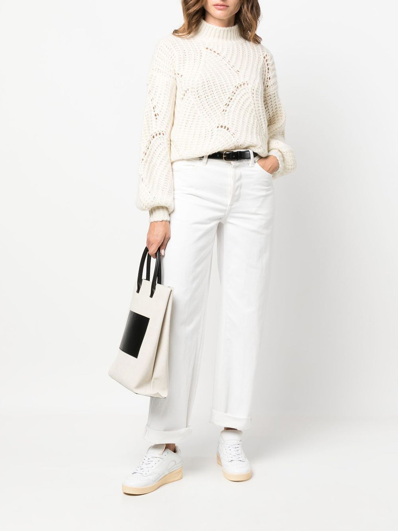 WHITE SILK KNITWEAR Agnona
