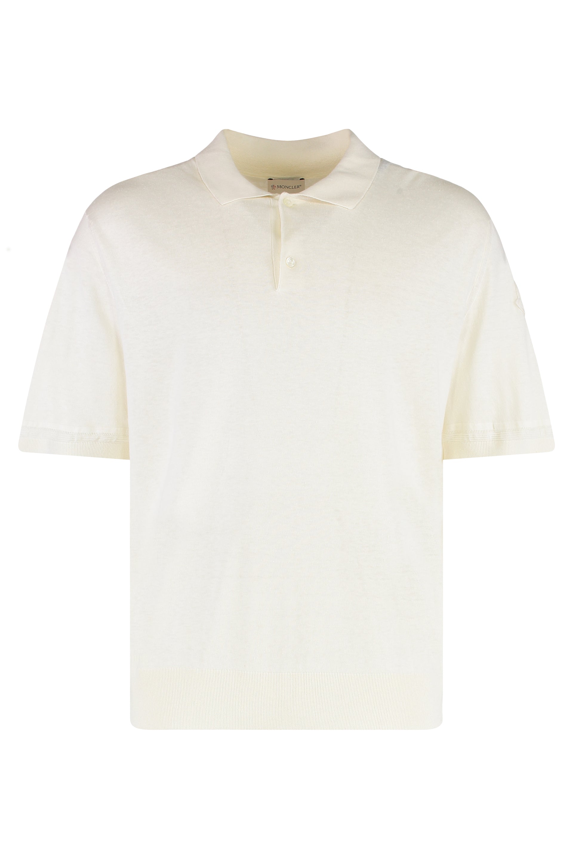 SHORT SLEEVE POLO SHIRT Moncler panna L