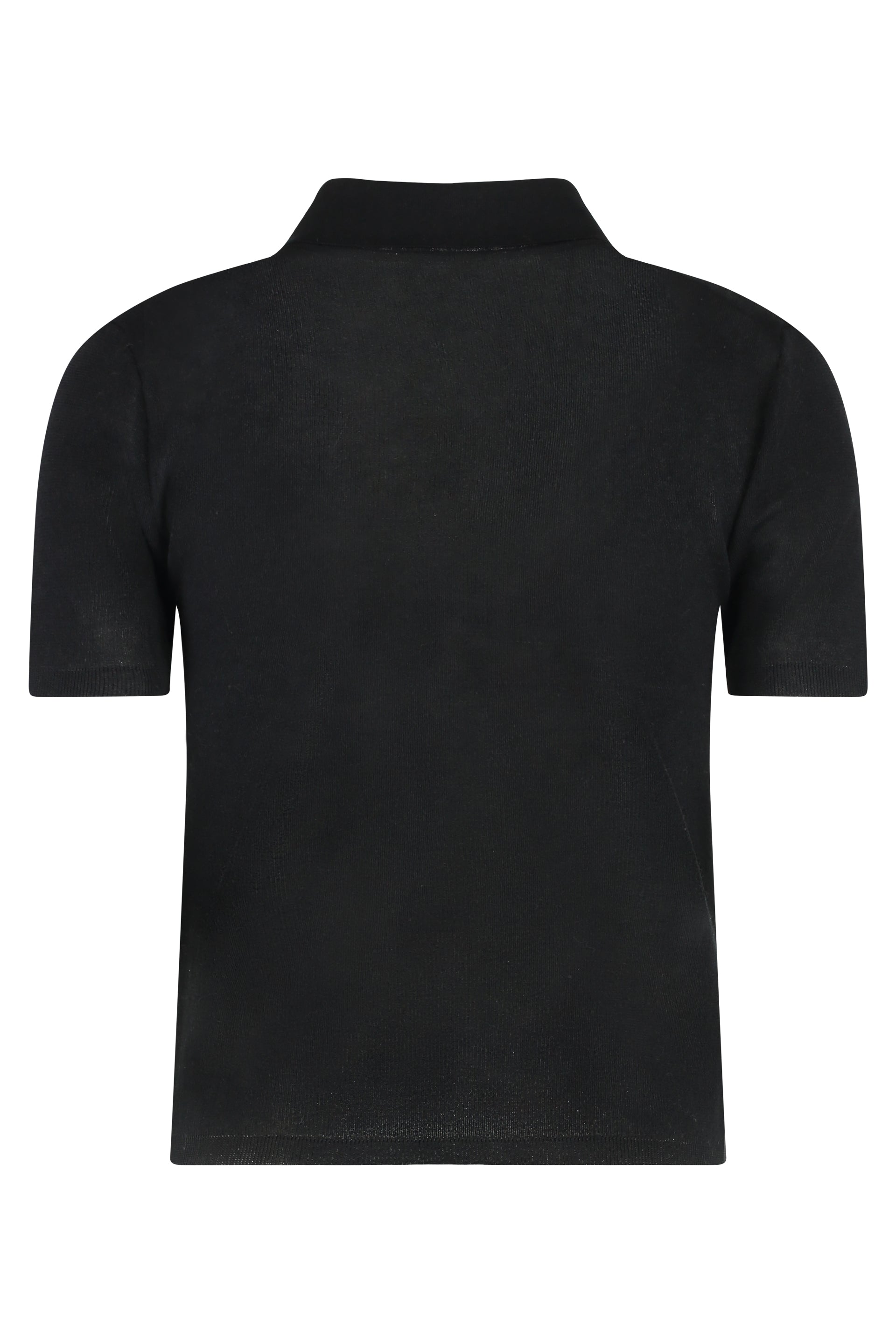 KNITTED COTTON BLEND POLO SHIRT Moncler