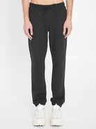 LOGO DETAIL COTTON TRACK-PANTS Moncler black S