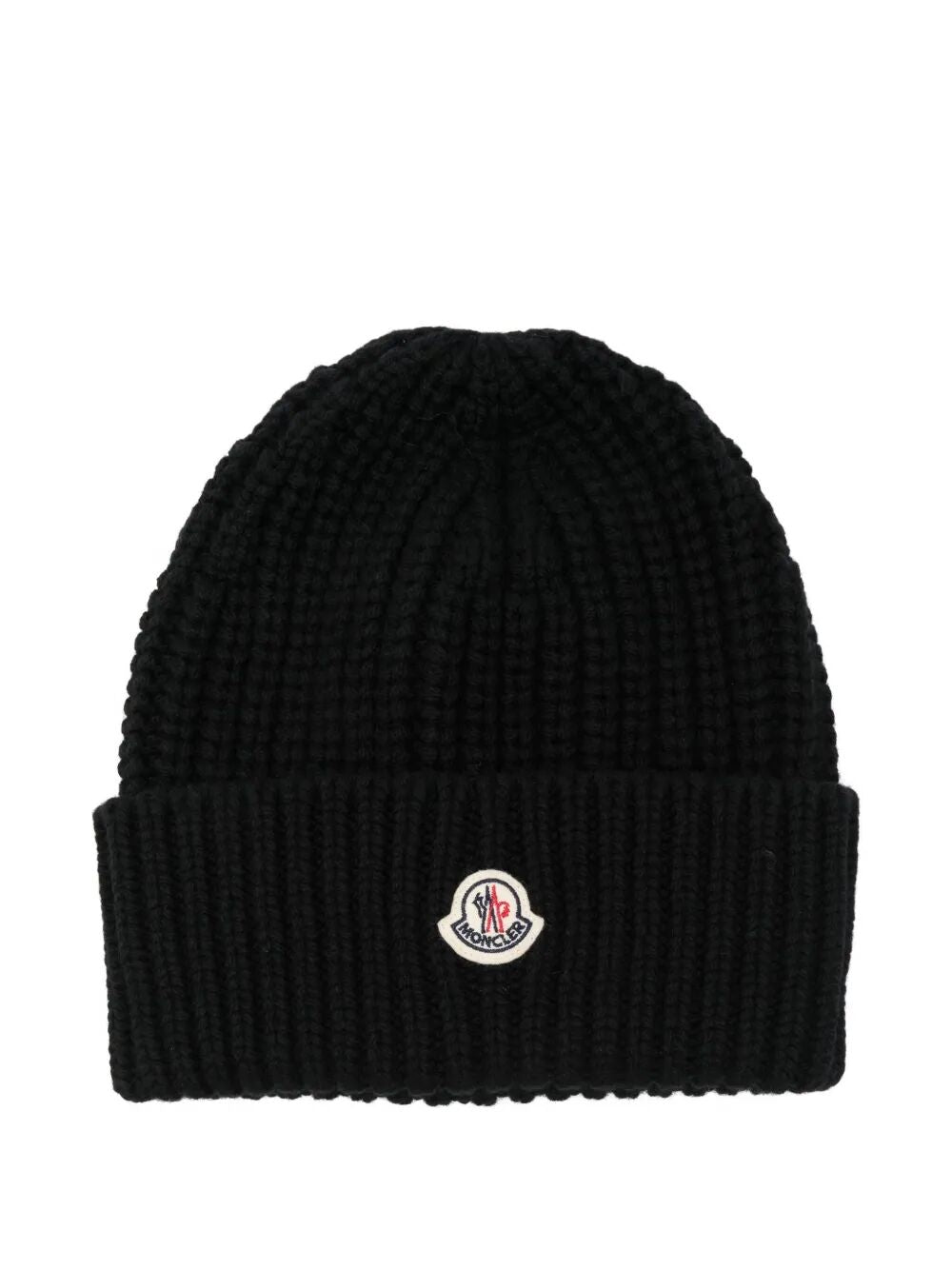 LOGO BEANIE HAT Moncler BLACK UNICA