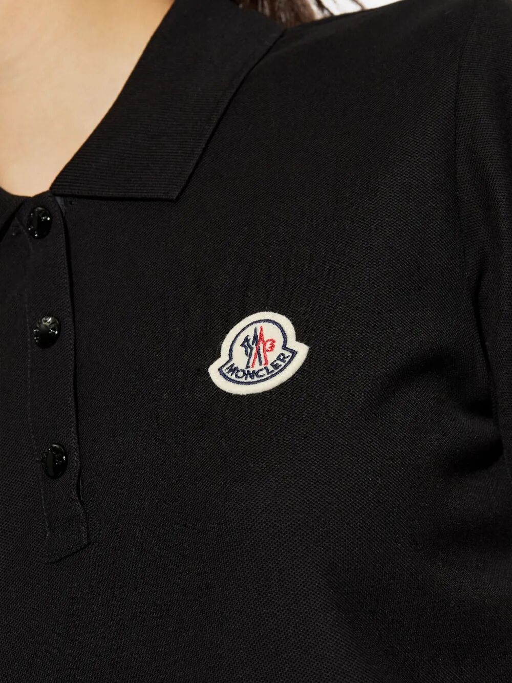 LOGO PATCH COTTON PIQUÉ POLO SHIRT Moncler