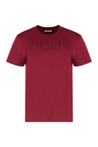 COTTON CREW-NECK T-SHIRT Moncler red XS