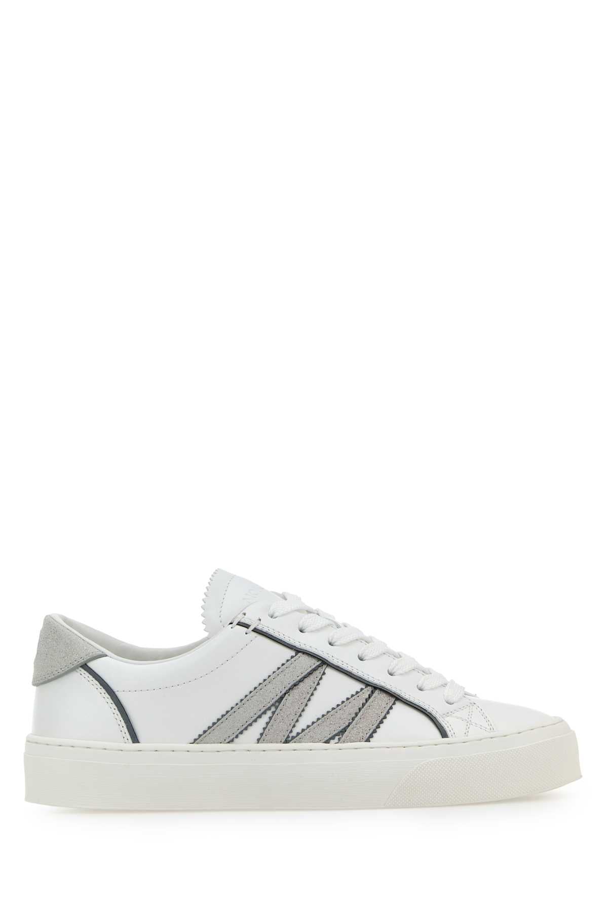 MONACO2 LEATHER SNEAKERS Moncler White 37