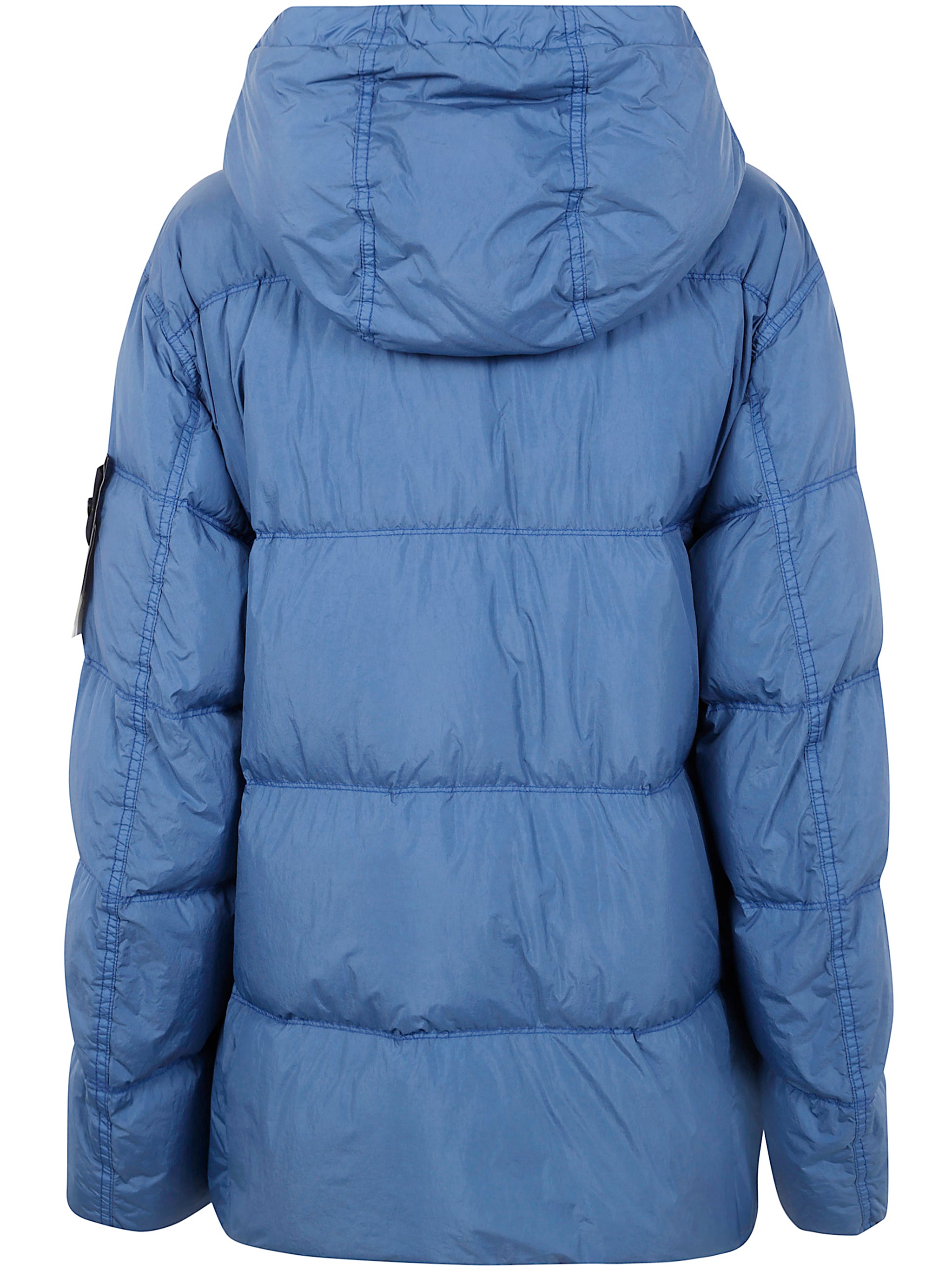 "GARMENT DYED CRINKLE REPS NY" RECYCLED NYLON SHORT PARKA Stone Island