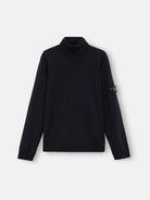 RIBBED WOOL TURTLENECK SWEATER Stone Island BLUE M