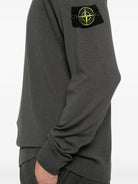 CREW NECK SWEATER WITH COMPASS BADGE Stone Island