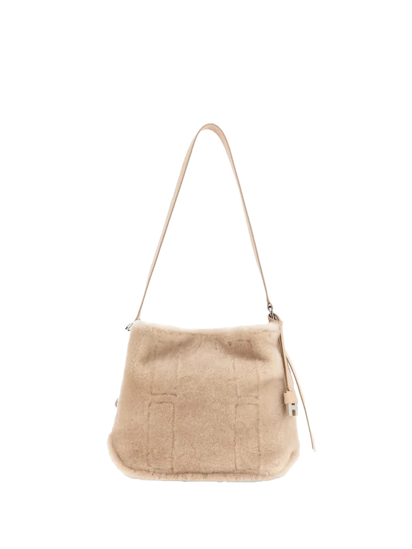 HOGAN HOBO BAG IN SHEARLING AND SMOOTH LEATHER INSERTS Hogan ZENZERO UNI