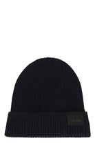 RIBBED KNIT BEANIE Tom Ford blue M