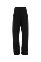 BLACK STRETCH WOOL VENARI WIDE-LEG PANT KIKO KOSTADINOV