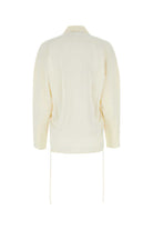 IVORY SATIN SHIRT KIKO KOSTADINOV WHITE 40F