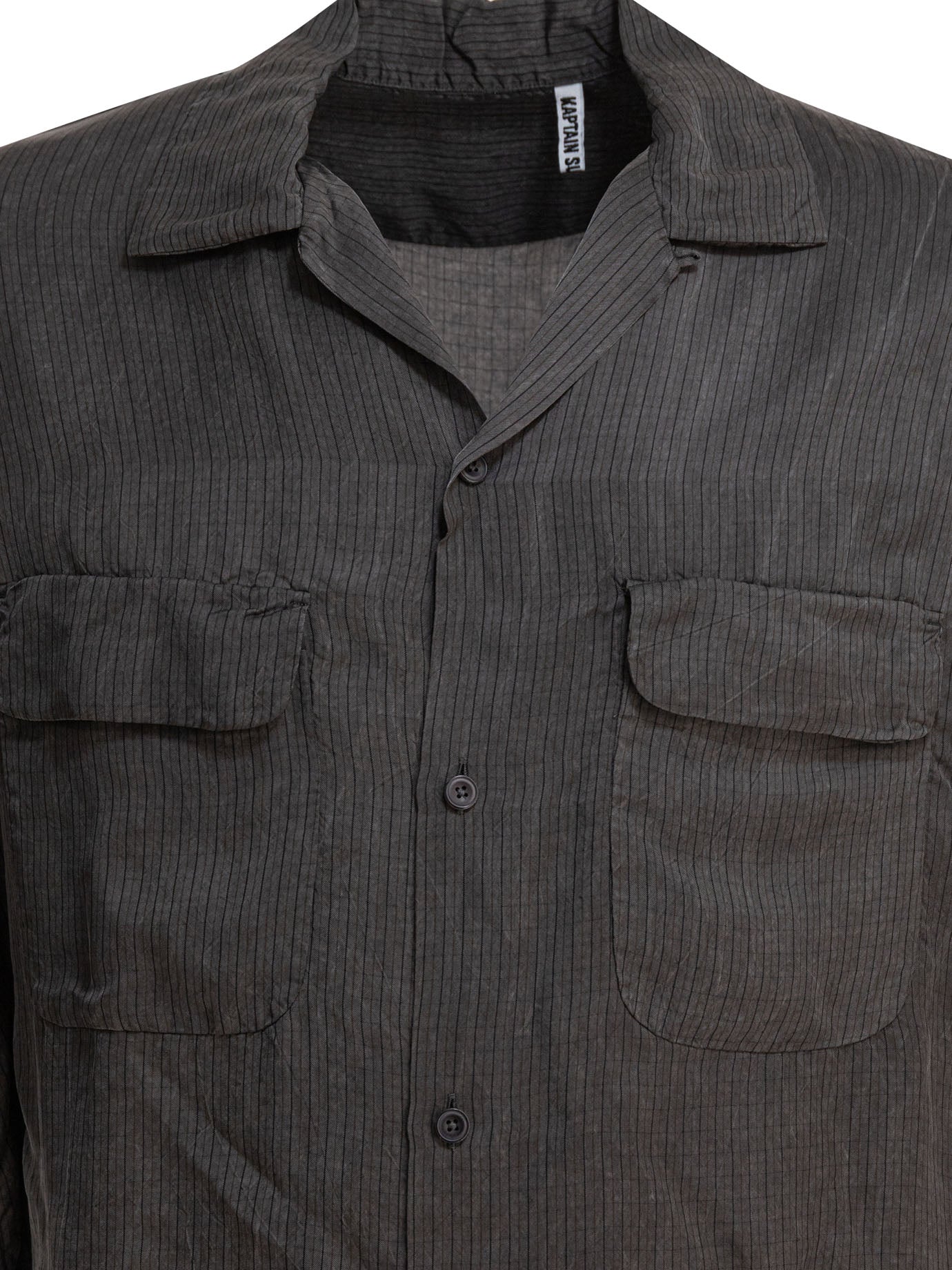 BLACK CUPRO SHIRT KAPTAIN SUNSHINE