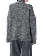 HIGH NECK KNIT LEATHER PATCH Jw Anderson