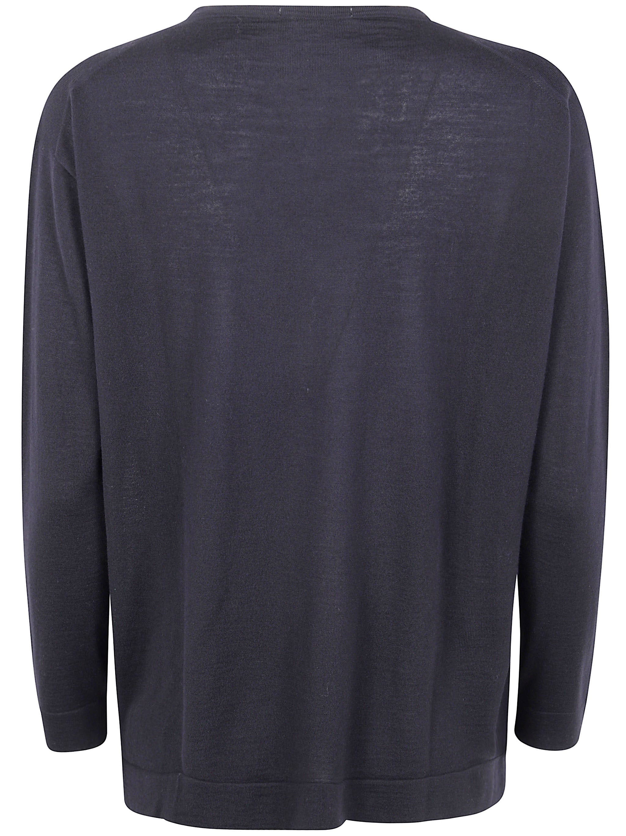 LONG SLEEVE V-NECK EXTRAFINE SWEATER Drumohr