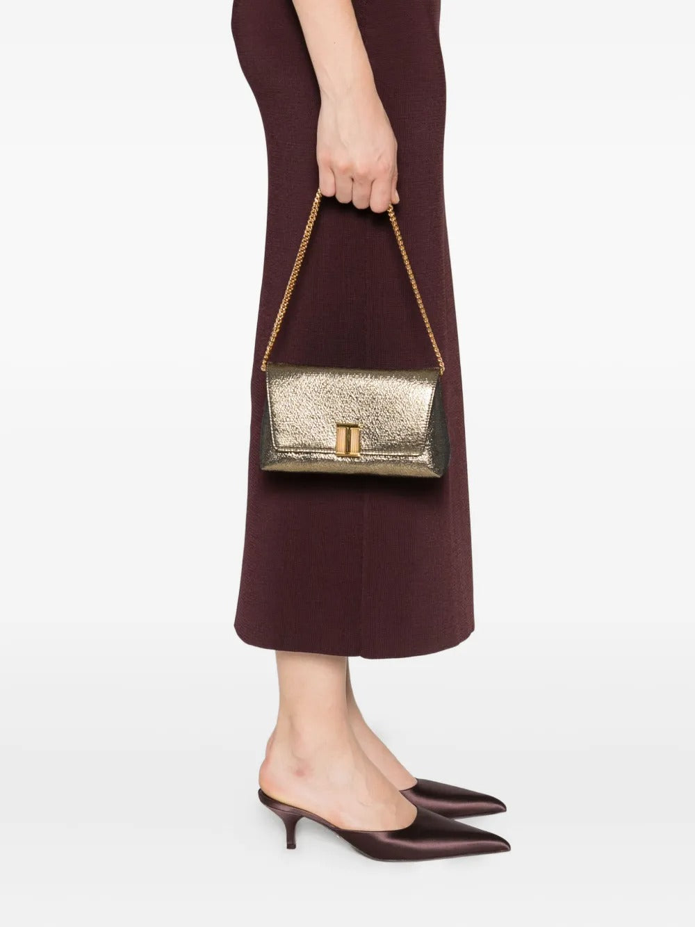METALLIC-EFFECT CHAIN SHOULDER BAG Tom Ford