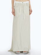 VISCOSE AND LINEN SKIRT Masnada BEIGE 40