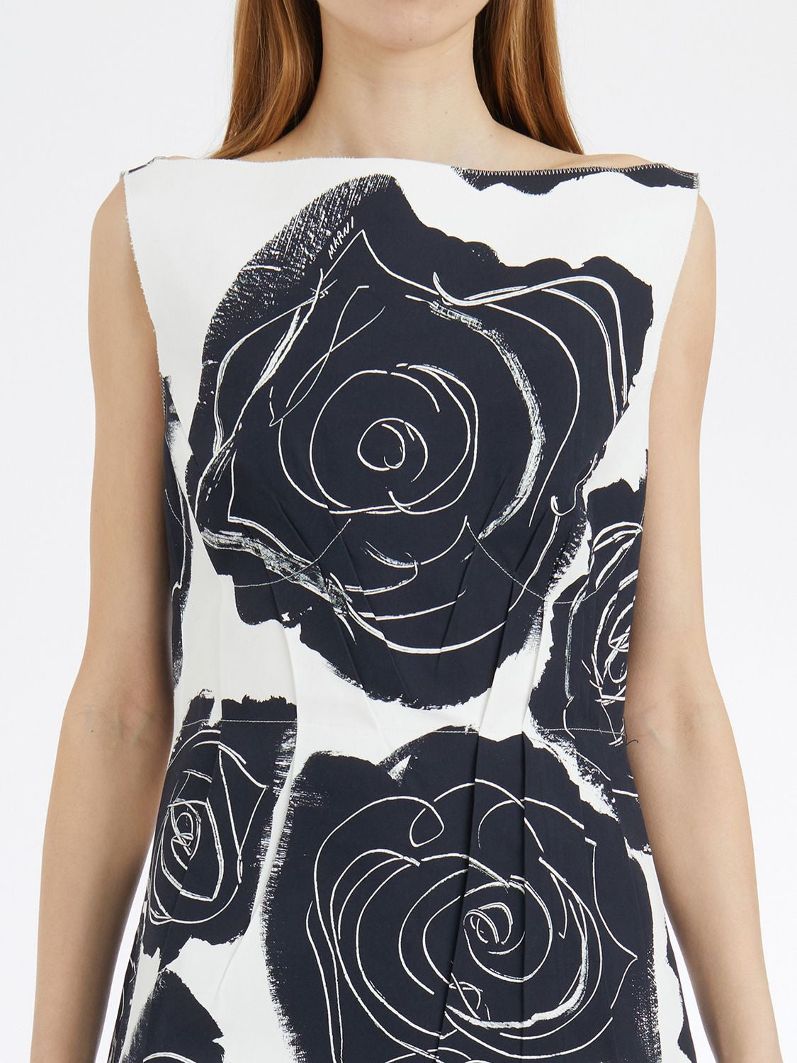 LONG SLEEVELESS COTTON DRESS Marni