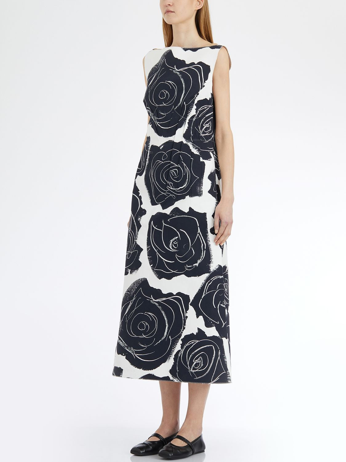 LONG SLEEVELESS COTTON DRESS Marni