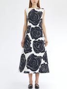 LONG SLEEVELESS COTTON DRESS Marni WHITE 42