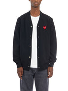 V-NECK LOGO CARDIGAN COMME DES GARÇONS PLAY