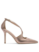 BRONZE LEATHER HEELED SHOES Lella Baldi BRONZE 40