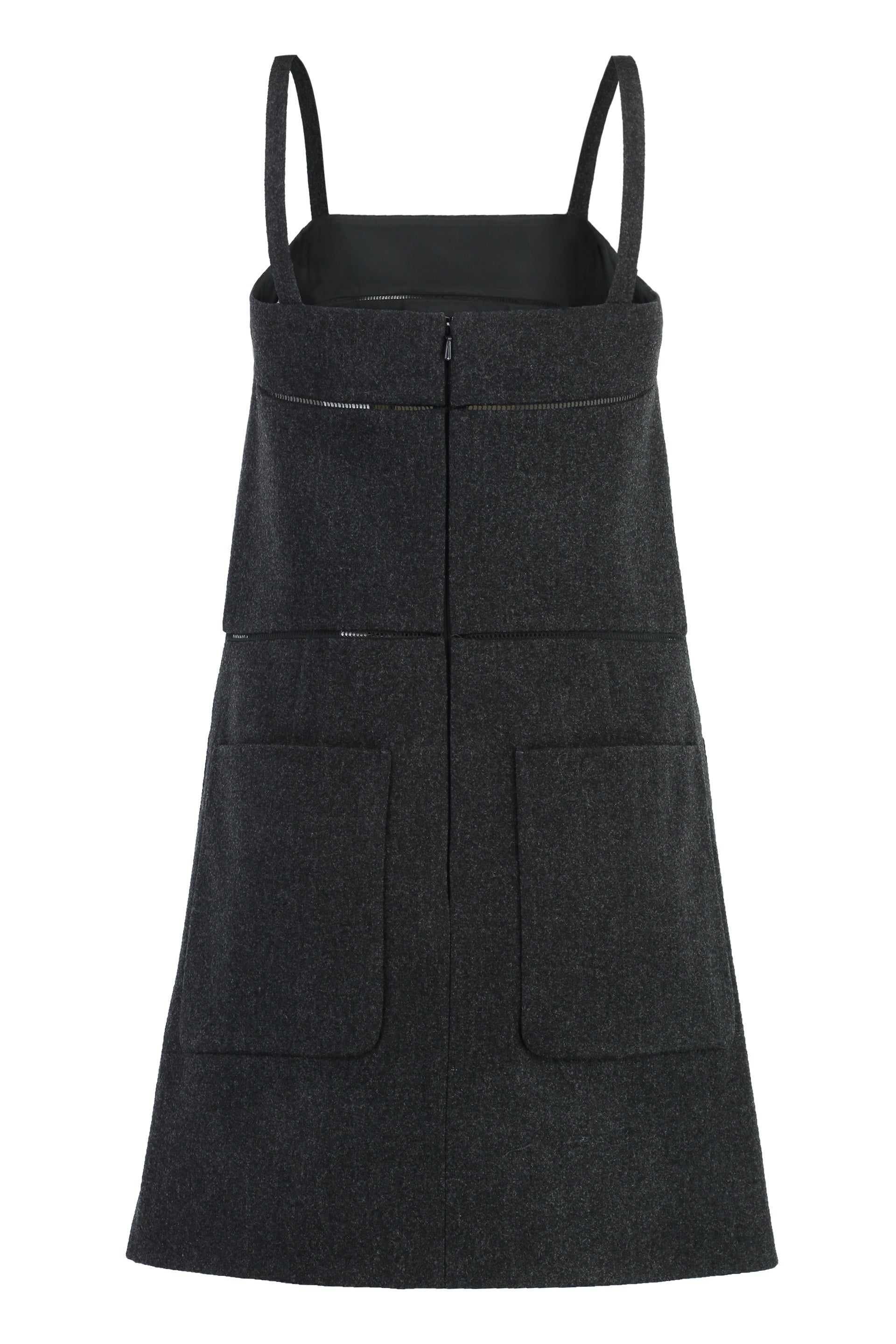 LEALE VIRGIN WOOL DRESS Max Mara grey 40
