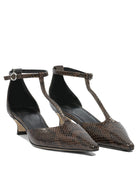 BROWN RUBBER HEELED SHOES Aeyde