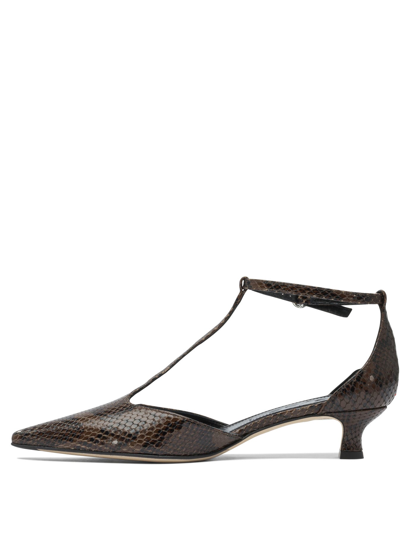 BROWN RUBBER HEELED SHOES Aeyde