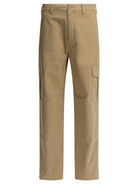COTTON AND LINEN CARGO TROUSERS Vince BEIGE 33
