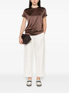 BLOUSE WITH CRYSTAL EMBELLISHMENTS Brunello Cucinelli