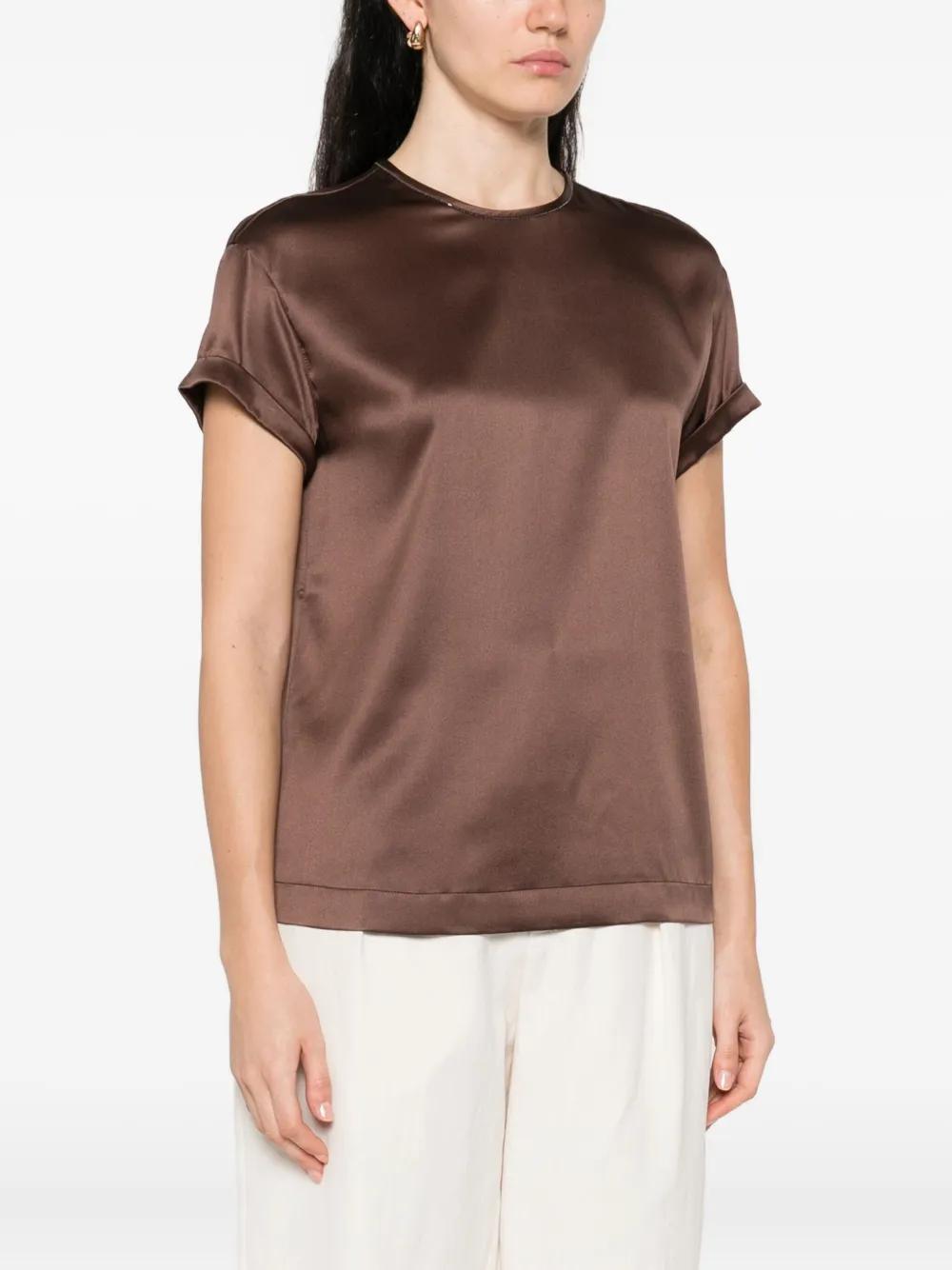 BLOUSE WITH CRYSTAL EMBELLISHMENTS Brunello Cucinelli