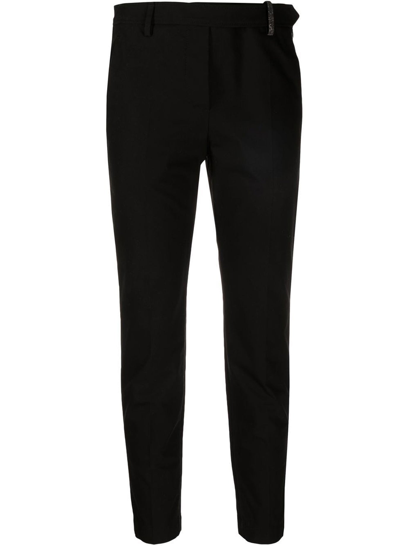 BLACK ELASTANE TROUSERS Brunello Cucinelli BLACK 42