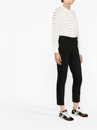 BLACK ELASTANE TROUSERS Brunello Cucinelli