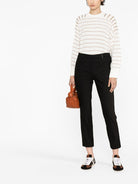 BLACK ELASTANE TROUSERS Brunello Cucinelli