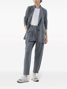 T-SHIRT WITH CONTRASTING TRIM Brunello Cucinelli