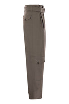 TROPICAL LUXURY WOOL UTILITY TROUSERS Brunello Cucinelli