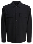 BLACK POLYESTER WOOL ELASTANE JACKET Vince BLACK S