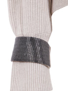 CASHMERE SWEATER WITH SHINY DETAIL Brunello Cucinelli