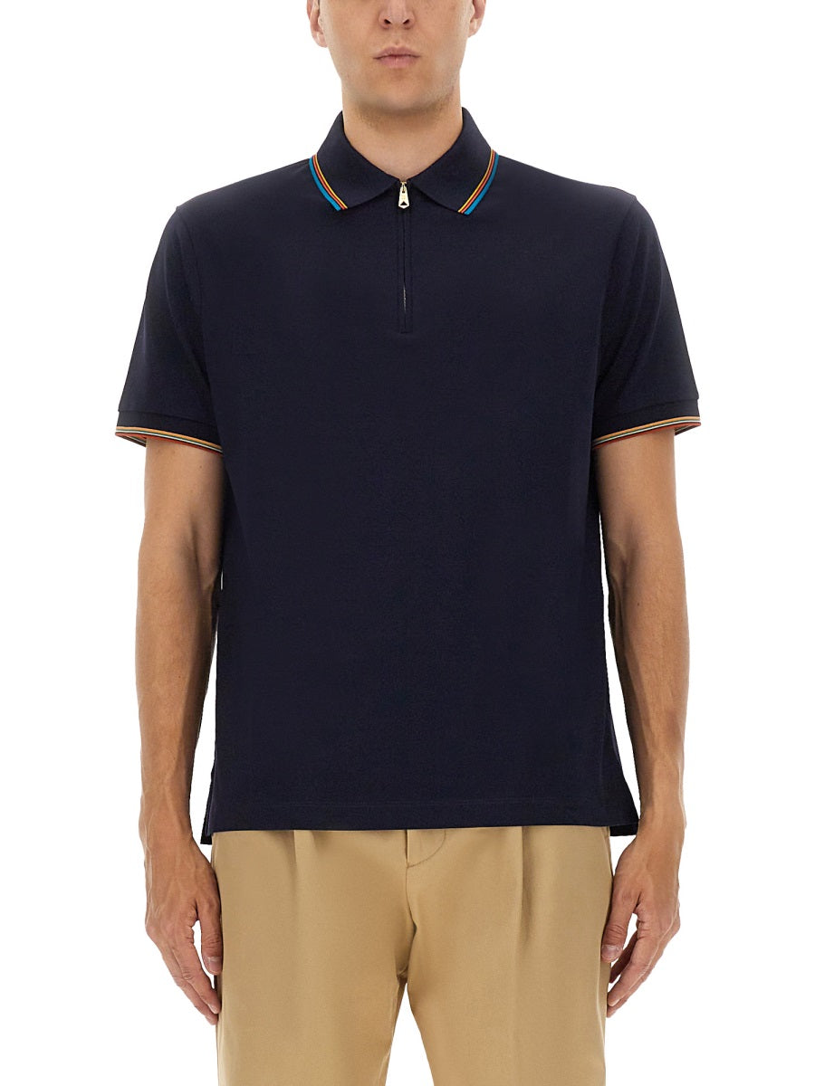 BLUE COTTON POLO SHIRTS Paul Smith BLUE M