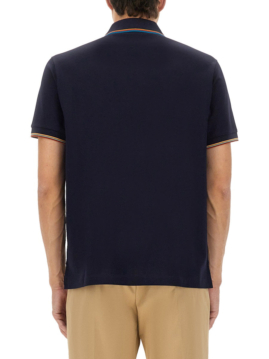 BLUE COTTON POLO SHIRTS Paul Smith