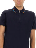 BLUE COTTON POLO SHIRTS Paul Smith