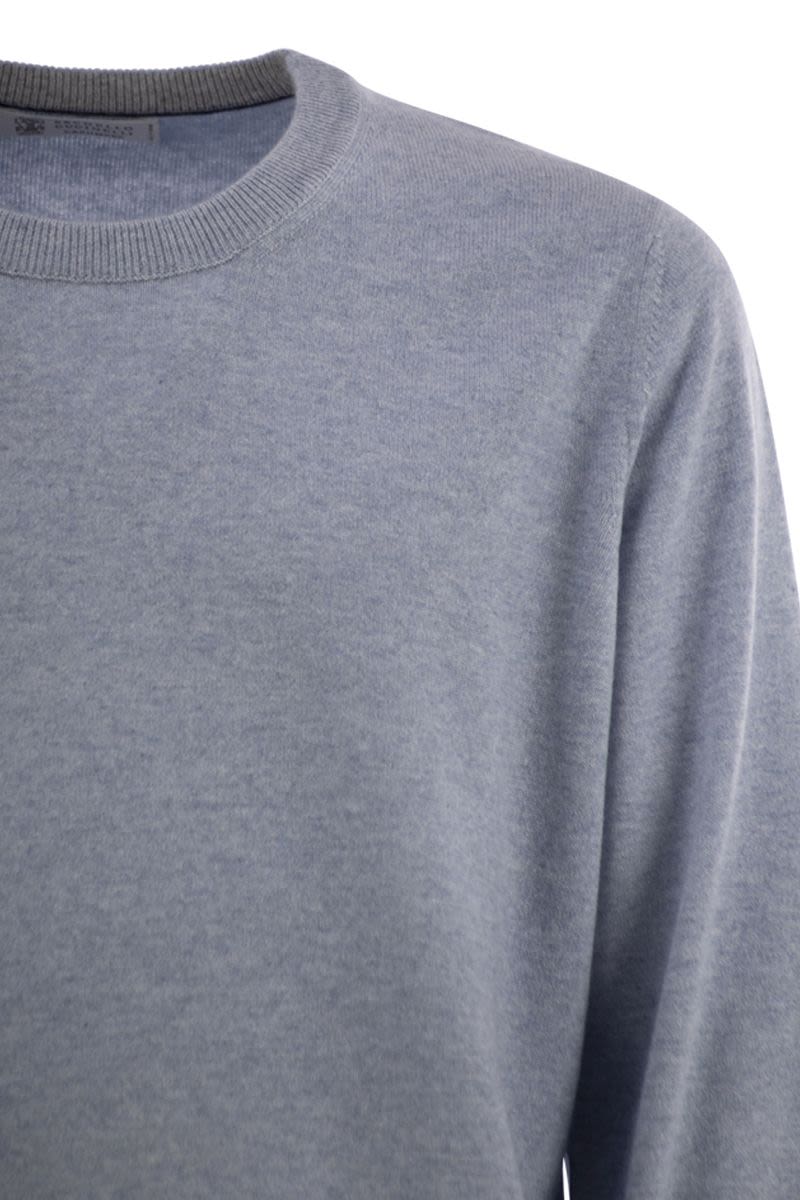PURE CASHMERE CREW-NECK SWEATER Brunello Cucinelli